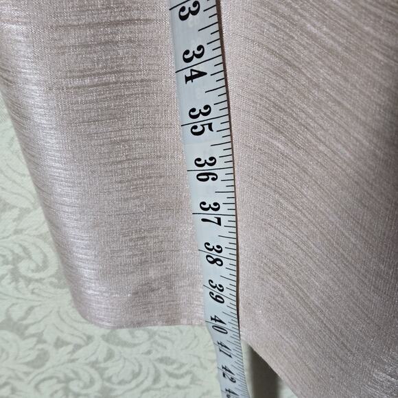 Alfred Sung Dress sz 14 Pearl Pink D574 Cocktail Bridesmaid Shimmer Sample Dress - Picture 15 of 16